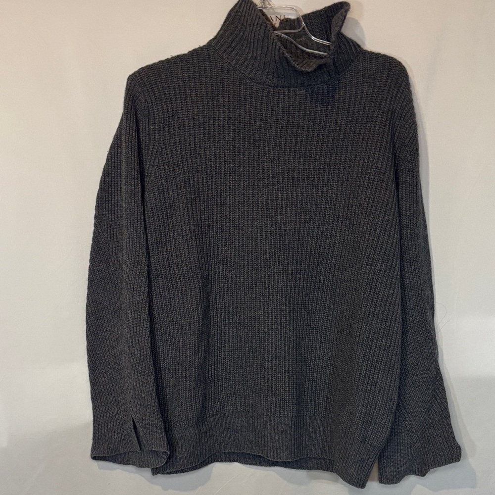 Women’s Gray high neck wool Sweater
